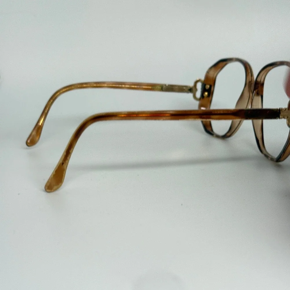 Luxottica Jasmine Vintage Eyeglass Frames‎ Amber Tortoise Italy 140 H5774 56015